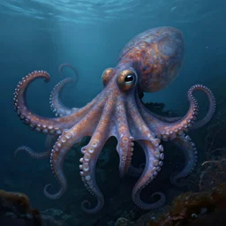 epic professional digital art of hungry aquatic octopod underwater, faint blue moody atmospheric lighting, underwater octopod life, painted, intricate, detailed, detailed, foreboding, by leesha hannigan, wayne haag, reyna rochin, ignacio fernandez rios, mark ryden, iris van herpen,, epic, stunning, gorgeous, much wow, cinematic, masterpiece.