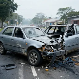 The deadliest car crash, no survivors, news photo