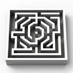 bush maze in the style of M.C. Escher