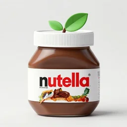 nutella jar designed by the company apple