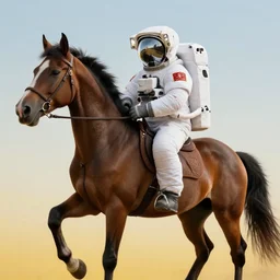image of astronaut holding horse on his back, hyperrealistic masterpiece, artstation, cgsociety, kodakchrome, golden ratio