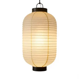 vintage paper lantern, clean 3d render, octane render, isolated on a pure white background, centered, entire object in frame, sharp focus, soft studio lighting