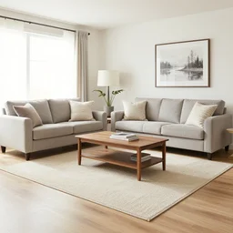 a typical American living room from 2015