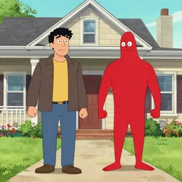 baman and piderman go over to da house