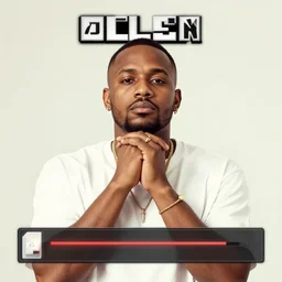 Orelsan (2020) in a GTA V loading screen, cover art, posing solo, symmetrical face