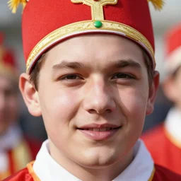 closeup portrait of dutch people celebrating sinterklaas, natural light, sharp, detailed face, magazine, press, photo, Steve McCurry, David Lazar, Canon, Nikon, focus