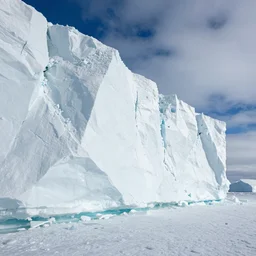 the ice wall surrounding antarctica 8 k hyperrealism