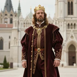 tall Hungarian prince in the style of DALL-E 2