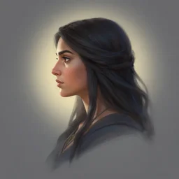 side profile centered painted portrait, maya ali, wind wizard, d & d, gloomhaven, matte painting concept art, art nouveau, beautifully backlit, swirly vibrant color lines, fantastically gaudy, aesthetic octane render, 8 k hd resolution, by ilya kuvshinov and cushart krentz and gilleard james