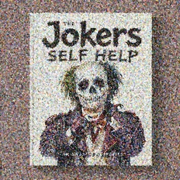 a book cover for the jokers self help book