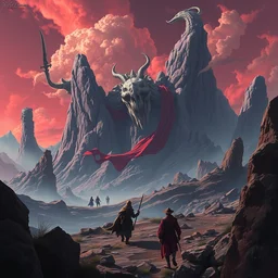 digital landscape war, people against beautiful necromancers, red gucci fabric, transparent color, artstation, by bruce brenneise