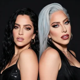 Lady Gaga and Rosalia together
