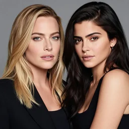 margot robbie mixed with kylie jenner mixed with emma watson, photography portrait