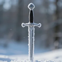 a frozen sword