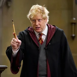 boris johnson as a wizard attending hogwarts