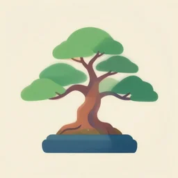 bonsai tree but minimalistic concept art by frank stella gilleard james, whalen tom, colorful, soft light, trending on artstation, minimalism