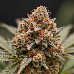 blood red cannabis!! bud!, high resolution photo