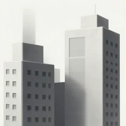 brutalist buildings, by escher