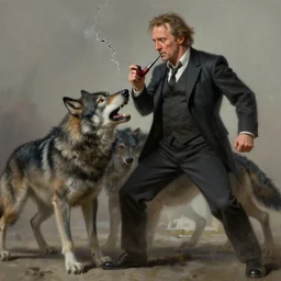 liam neeson fighting wolves with crack pipe, highly detailed digital painting, artstation, concept art, sharp focus illustration art by artgerm and greg rutkowski and alphonse mucha