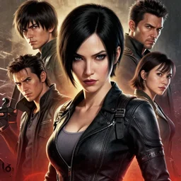 the emmergence, fine detail, radiant, realistic shaded lighting, poster by ilya kuvshinov katsuhiro otomo, resident evil ada wong, magali villeneuve, artgerm, jeremy lipkin and michael garmash and rob rey, kim jung gi