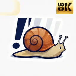 professional clean and smooth digital vector illustration of !!!!iconic sports logo!!!! of ((a snail)),  UHD, 8K