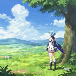 a landscape in the style of re : zero and grimgar