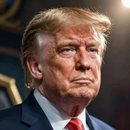 Portrait of Trump, League of Legends amazing splashscreen artwork, Gears of War, splash art,natural light, elegant, photorealistic facial features, intricate, fantasy, detailed face, atmospheric lighting, anamorphic lens flare, cinematic lighting, league of legends splash art, hd wallpaper, ultra high details by Greg rutkowski