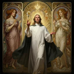 movie poster art priest casting divine quest spell, physically accurate, moody dynamic lighting, very very intricate, very very elegant, highly detailed, digital painting, artstation, HR GIGER, Hieronymus Bosch, Francis Bacon, concept art, smooth, very beautiful, sharp focus, illustration, art by artgerm and greg rutkowski and alphonse mucha