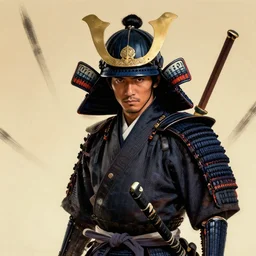 portrait of al bundy as an samurai, by wlop