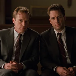 Don Draper and Defoe in American Psycho (1999)