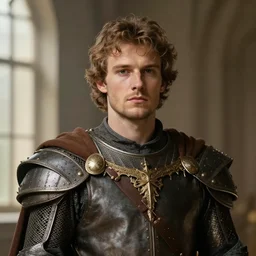 bradley james as attractive king arthur pendragon, natural lighting, high quality, very detailed painting, by gaston bussiere, alberto seveso, j. c. leyendecker