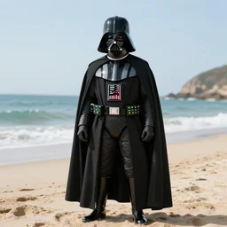 darth vader goes to the beach