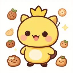 cute miss mascot nidoqueen nidoqueen nidoqueen food sticker art, cronobreaker, beeple game icon