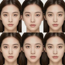 a blend of every face