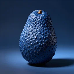 a blue avocado