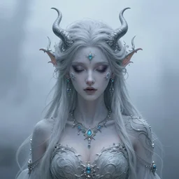 Stunning vamparina goddess, misty, intricate, beautiful, artstation 8k, high resolution