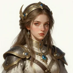 A full portrait of a beautiful post apocalyptic Cyrillic explorer, intricate, elegant, highly detailed, digital painting, artstation, concept art, smooth, sharp focus, illustration, art by Krenz Cushart and Artem Demura and alphonse mucha