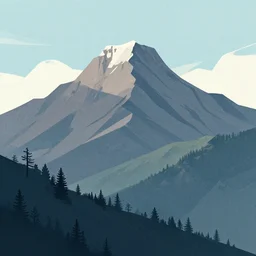 illustration of the mountain by guy billout