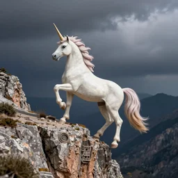 beautiful unicorn cliff side 85mm by Emmanuel Lubezki