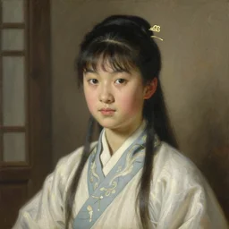 detailed portrait of tzuyu wearing hanfu, natural light, painting by gaston bussiere, craig mullins, j. c. leyendecker