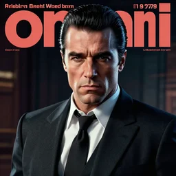 a cyberpunk mafia boss in a suit with slicked back black hair played by marlon brando, 1 9 7 9 omni magazine cover, style by vincent di fate, artgerm, very coherent, detailed, 4 k resolution, dark, unreal engine, daz