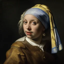 portrait of a martian, oil on canvas, baroque, Rembrandt, Rubens, Vermeer, extremely detailed, masterpiece, rich colours, intense contrast, Dutch golden age