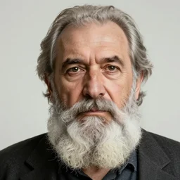 a detailed portrait of a old bearded man