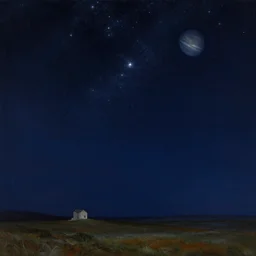 To think of these stars that you see overhead at night, these vast worlds which we can never reach. I would annex the planets if I could; I often think of that. It makes me sad to see them so clear and yet so far painting by Thomas Kinkade