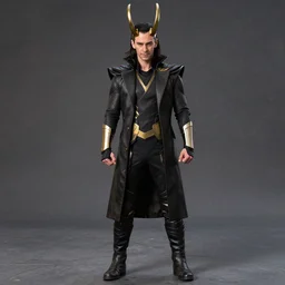 Jon Tron as loki in the avengers, full body, hyperrealistic