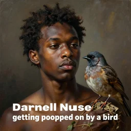 “ Darnell Nurse getting pooped on by a bird”