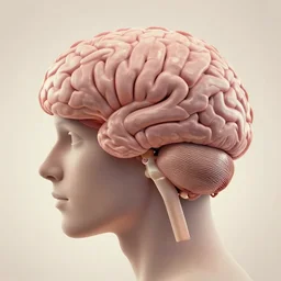 a portrait of someones brain, taking up the whole image