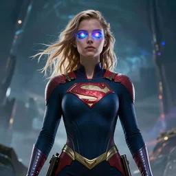 beautiful cinematic fantasy poster, a beautiful girl in a superhero suit, beautiful glowing galaxy eyes, wideshot ultrawide angle epic scale, hybrid from The Elden Ring and art direction by Darius Zawadzki ;by artgerm; wayne reynolds art station; cinematic quality character render; low angle; ultra high quality model; production quality cinema model;