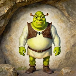shrek cave painting