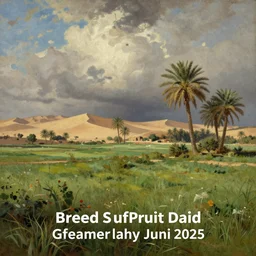green and pleasant land mixed with desert and palm trees, traditional oil painting by constable, detailed